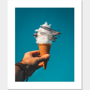 Ice Cream Plane Posters and Art